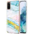 Захисний чохол Deexe Marble Style для Samsung Galaxy S20 (G980) - Green (316154G)