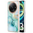 Защитный чехол Deexe Marble Style для Xiaomi Redmi A3 - Green (349256G)
