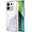 Защитный чехол Deexe Marble Style для Xiaomi Redmi Note 13 Pro 5G / Poco X6 - White (341167W)