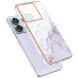 Защитный чехол Deexe Marble Style для Xiaomi Redmi Note 13 Pro 5G / Poco X6 - White (341167W). Фото 2 из 6