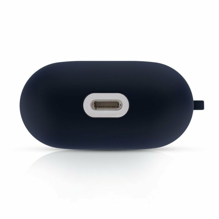 Защитный чехол Deexe Matte Case для Apple AirPods 1 / 2 - Dark Blue: фото 6 из 6