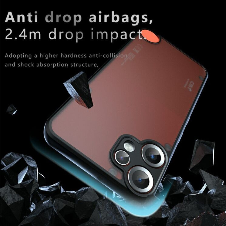 Захисний чохол Deexe Matte Skin with MagSafe для Nothing CMF Phone 2 Pro - Black: фото 4 з 11