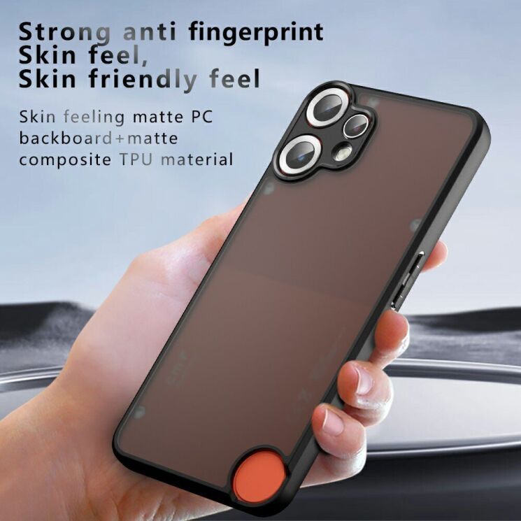 Захисний чохол Deexe Matte Skin with MagSafe для Nothing CMF Phone 2 Pro - Black: фото 8 з 11