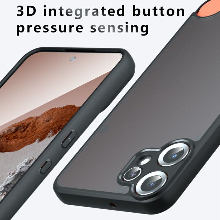 Захисний чохол Deexe Matte Skin with MagSafe для Nothing CMF Phone 2 Pro - Black: фото 11 з 11