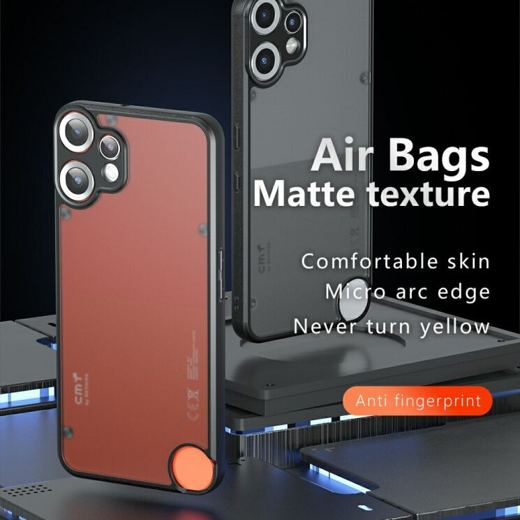 Захисний чохол Deexe Matte Skin with MagSafe для Nothing CMF Phone 2 Pro - Black: фото 3 з 11