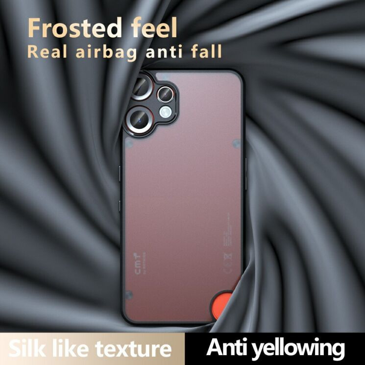 Захисний чохол Deexe Matte Skin with MagSafe для Nothing CMF Phone 2 Pro - Black: фото 9 з 11