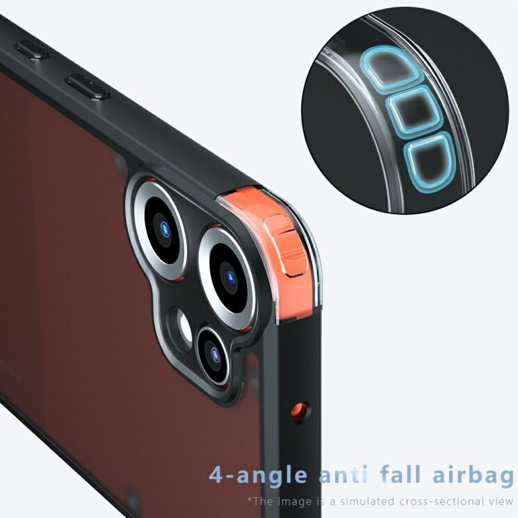 Захисний чохол Deexe Matte Skin with MagSafe для Nothing CMF Phone 2 Pro - Black: фото 5 з 11