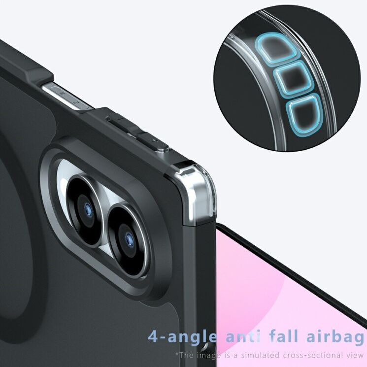 Защитный чехол Deexe Matte Skin with MagSafe (FF) для Samsung Galaxy Fold 8 - Black (424533B) Защитный чехол Deexe Matte Skin with MagSafe (FF) для Samsung Galaxy Fold 8 - Black: фото 6 из 14
