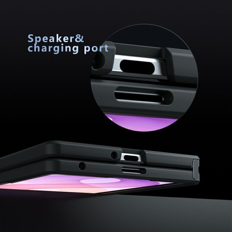 Защитный чехол Deexe Matte Skin with MagSafe (FF) для Samsung Galaxy Fold 8 - Black (424533B) Защитный чехол Deexe Matte Skin with MagSafe (FF) для Samsung Galaxy Fold 8 - Black: фото 7 из 14