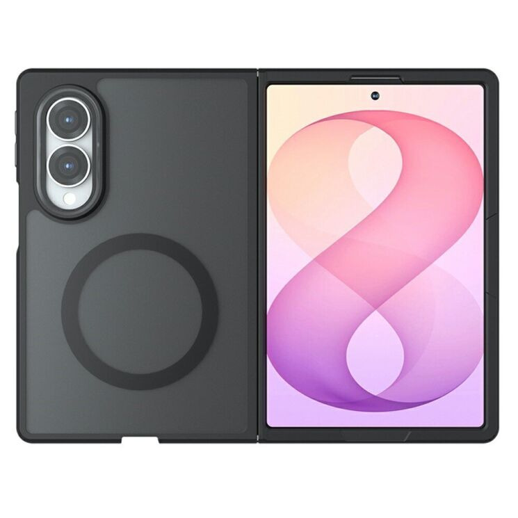 Защитный чехол Deexe Matte Skin with MagSafe (FF) для Samsung Galaxy Fold 8 - Black (424533B) Защитный чехол Deexe Matte Skin with MagSafe (FF) для Samsung Galaxy Fold 8 - Black: фото 2 из 14