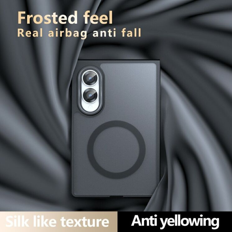 Защитный чехол Deexe Matte Skin with MagSafe (FF) для Samsung Galaxy Fold 8 - Black (424533B) Защитный чехол Deexe Matte Skin with MagSafe (FF) для Samsung Galaxy Fold 8 - Black: фото 10 из 14