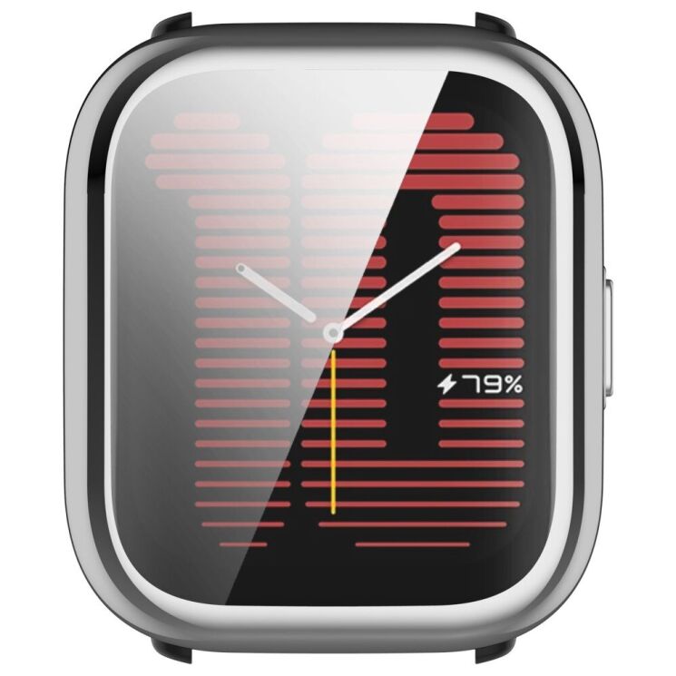 Защитный чехол Deexe Protective Frame для Huami Amazfit Active (A2211) - Silver: фото 5 из 8