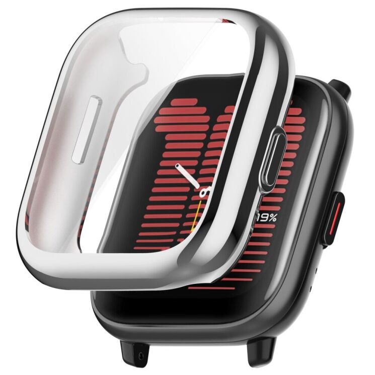 Защитный чехол Deexe Protective Frame для Huami Amazfit Active (A2211) - Silver: фото 1 из 8