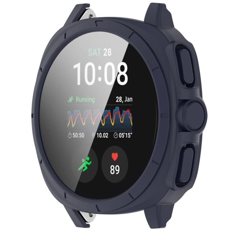 Защитный чехол Deexe Protective Frame для Samsung Galaxy Watch 7 (44mm) - Midnight Blue: фото 5 из 7