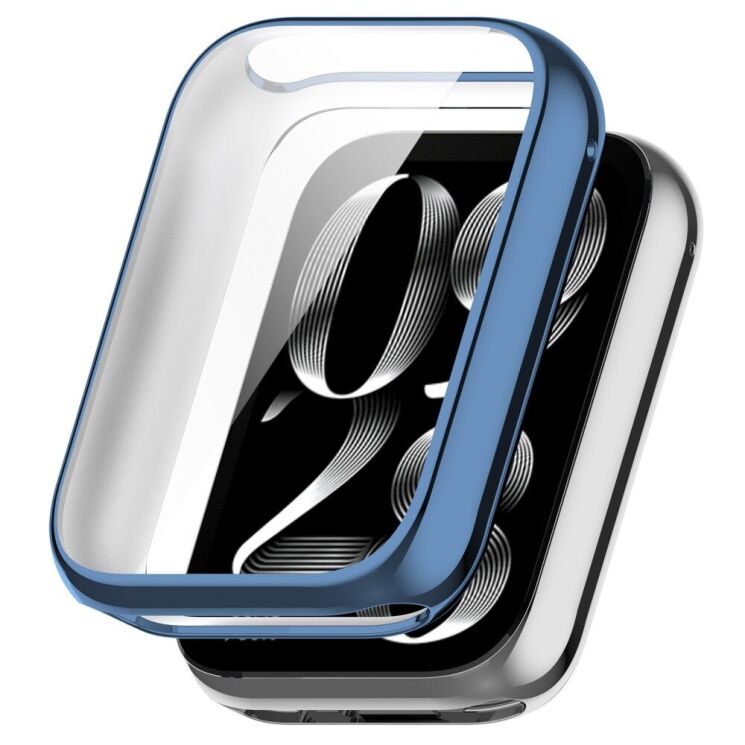 Защитный чехол Deexe Protective Frame для Xiaomi Mi Smart Band 9 Pro - Blue: фото 1 из 8