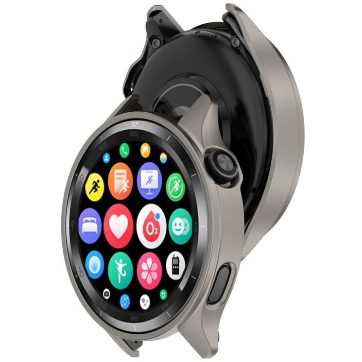 Защитный чехол Deexe Protective Frame для Xiaomi Watch S4 - Titanium Grey: фото 6 из 7