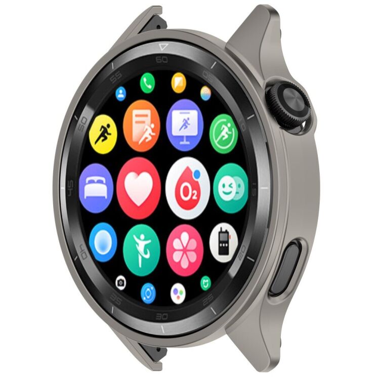 Защитный чехол Deexe Protective Frame для Xiaomi Watch S4 - Titanium Grey: фото 2 из 7