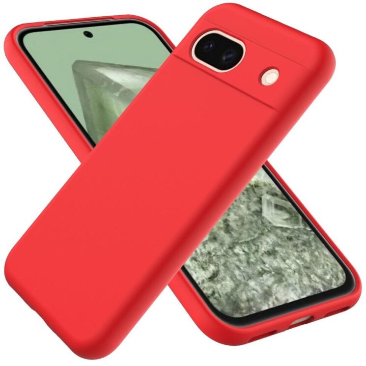 Защитный чехол Deexe Silicone Case для Google Pixel 8A - Red: фото 1 из 8