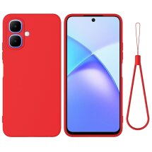 Захисний чохол Deexe Silicone Case для Infinix Smart 10 / TECNO Spark Go 2 - Red: фото 1 з 9