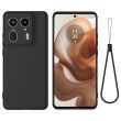 Захисний чохол Deexe Silicone Case для Motorola Edge 50 Ultra - Black (354015B)
