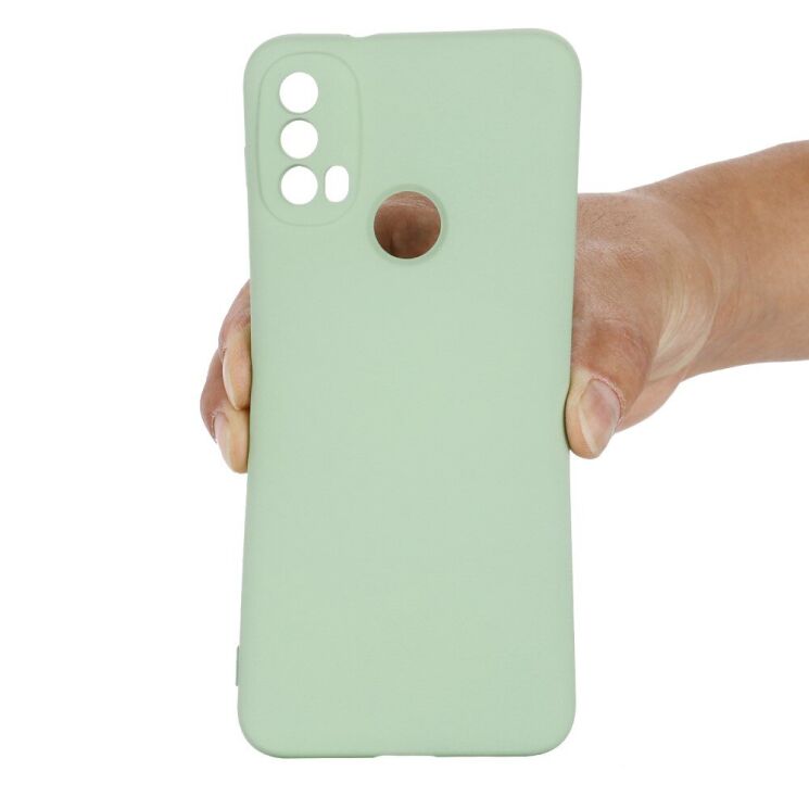 Защитный чехол Deexe Silicone Case для Motorola Moto E20 / E40 - Green: фото 6 из 11