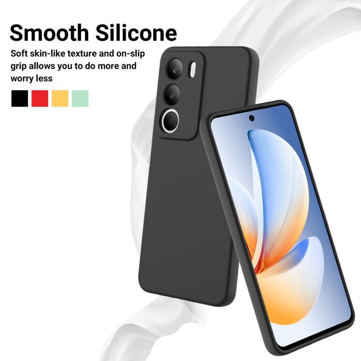 Захисний чохол Deexe Silicone Case для Realme C71 - Black: фото 3 з 8