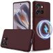 Защитный чехол Deexe Silicone Case with MagSafe для Motorola Edge 50 Neo - Wine Red (367153WR). Фото 2 из 9
