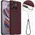 Защитный чехол Deexe Silicone Case with MagSafe для Motorola Edge 50 Neo - Wine Red: фото 1 из 9