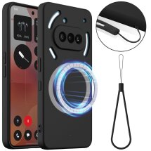 Защитный чехол Deexe Silicone Case with MagSafe для Nothing Phone (3a) - Black: фото 1 из 8