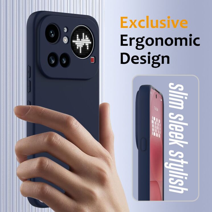 Защитный чехол Deexe Silicone Case with MagSafe для Nothing Phone (4a) Pro - Black: фото 5 из 9