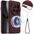Защитный чехол Deexe Silicone Case with MagSafe для Xiaomi 15 Ultra - Wine Red (377357WR)