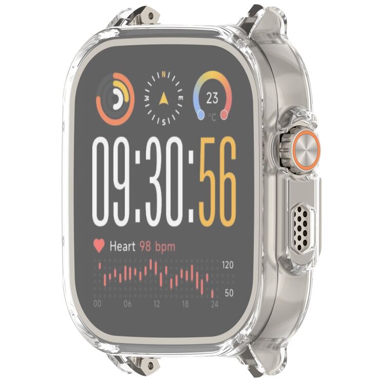 Защитный чехол Deexe Silicone Frame для Realme Watch 5 - Transparent: фото 5 из 7