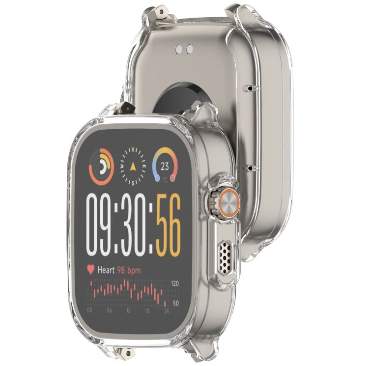 Защитный чехол Deexe Silicone Frame для Realme Watch 5 - Transparent: фото 6 из 7