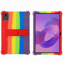 Захисний чохол Deexe Silicone Kickstand для Lenovo Tab K11 Gen 2 / Idea Tab (TB336) - Colorful: фото 1 з 12