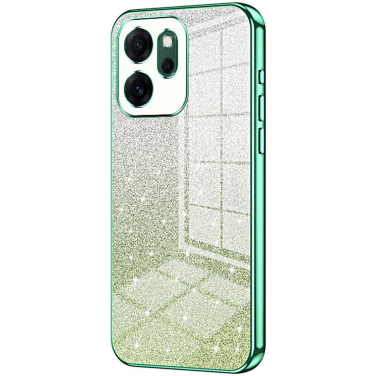 Захисний чохол Deexe Sparkles Cover для OPPO Reno 14 F/FS - Green: фото 1 з 7