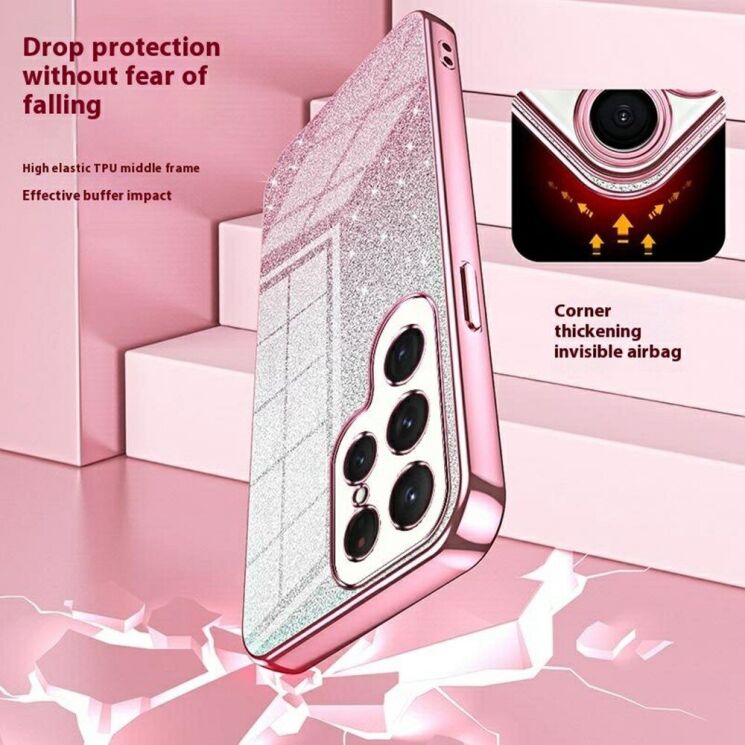 Защитный чехол Deexe Sparkles Cover для Samsung Galaxy S25 Ultra (S938) - Pink: фото 6 из 6