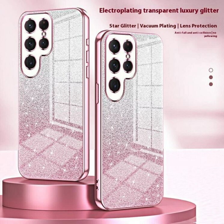 Защитный чехол Deexe Sparkles Cover для Samsung Galaxy S25 Ultra (S938) - Pink: фото 2 из 6