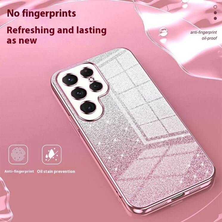 Защитный чехол Deexe Sparkles Cover для Samsung Galaxy S25 Ultra (S938) - Pink: фото 4 из 6