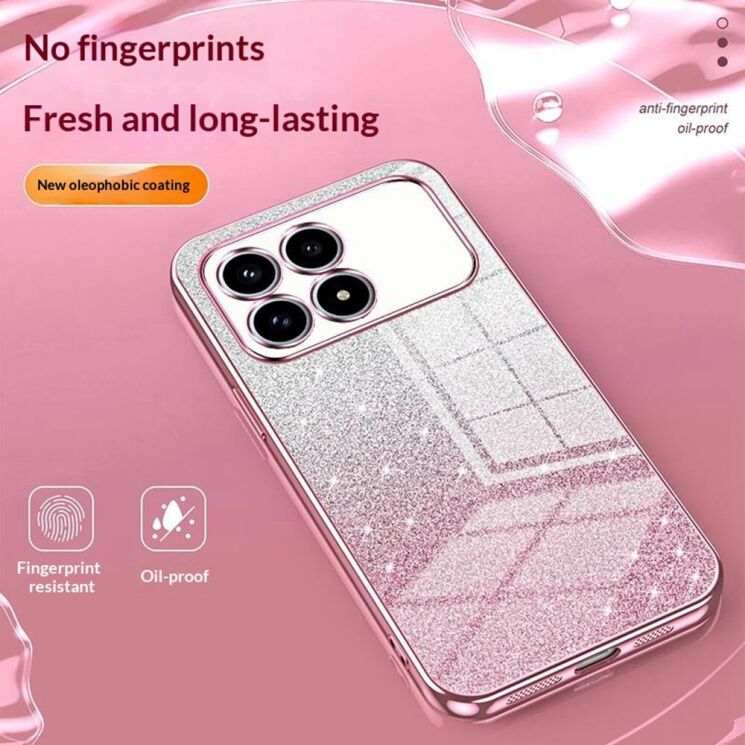 Защитный чехол Deexe Sparkles Cover для Xiaomi Poco F8 Pro - Pink: фото 5 из 7