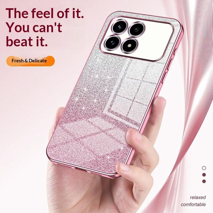 Защитный чехол Deexe Sparkles Cover для Xiaomi Poco F8 Pro - Pink: фото 6 из 7