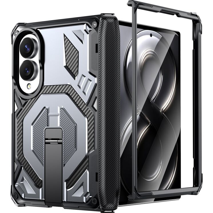 Захисний чохол Deexe Tank Stand для Samsung Galaxy Fold 8 - Grey (424513H) Захисний чохол Deexe Tank Stand для Samsung Galaxy Fold 8 - Grey: фото 2 з 10