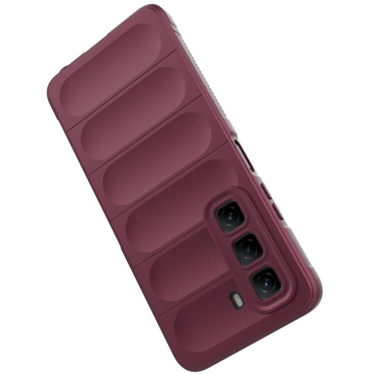Защитный чехол Deexe Terra Case для Infinix Hot 50 - Wine Red: фото 4 из 9