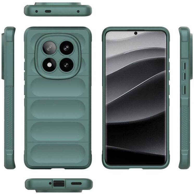 Защитный чехол Deexe Terra Case для Xiaomi Redmi Note 14 Pro Plus - Green: фото 5 из 10