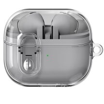 Захисний чохол Deexe Transcend Case для Samsung Galaxy Buds 3 / Buds 3 Pro - Transparent Grey: фото 1 з 1