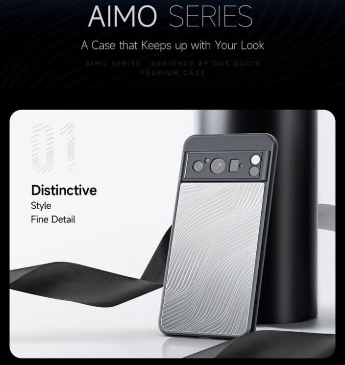 Защитный чехол DUX DUCIS Aimo Series для Google Pixel 8 Pro - Black: фото 10 из 13