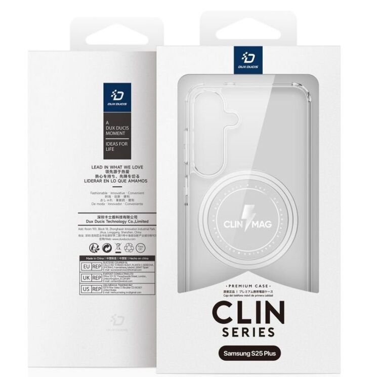 Защитный чехол DUX DUCIS Clin Series MagSafe для Samsung Galaxy S25 Plus (S936) - Clear: фото 4 из 12