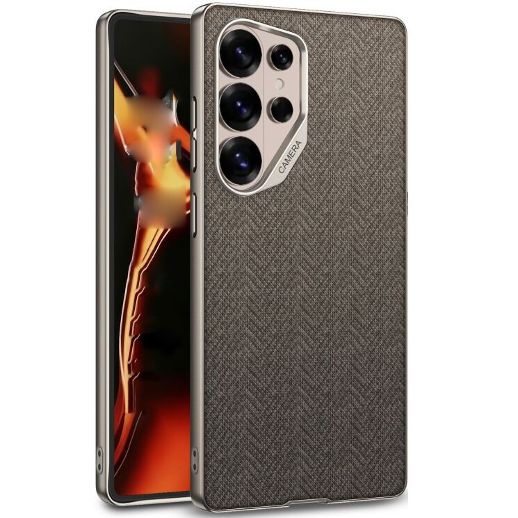 Защитный чехол GKK Fabric для Samsung Galaxy S26 Ultra - Brown: фото 1 из 8