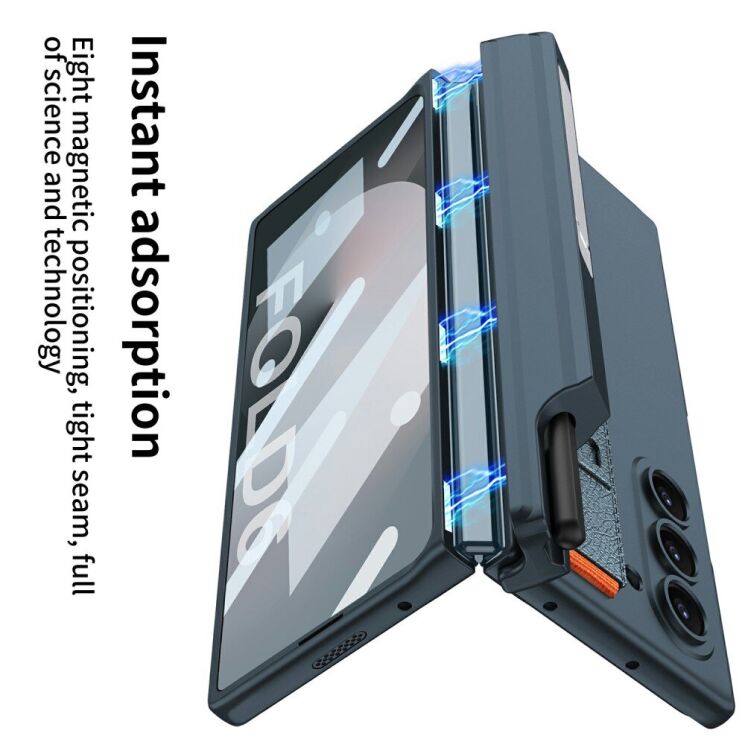 Защитный чехол GKK Standing Case для Samsung Galaxy Fold 6 - Grey: фото 6 из 9