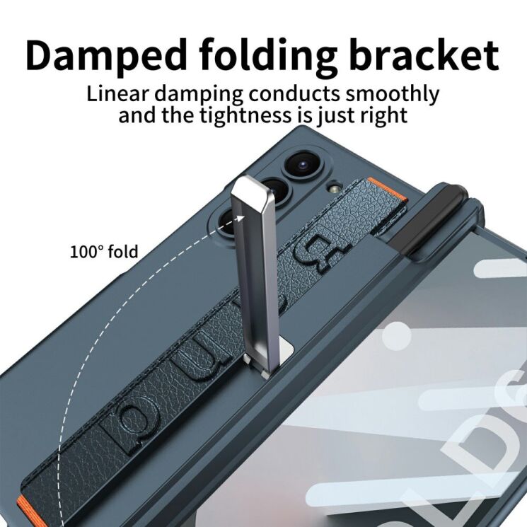 Защитный чехол GKK Standing Case для Samsung Galaxy Fold 6 - Grey: фото 9 из 9