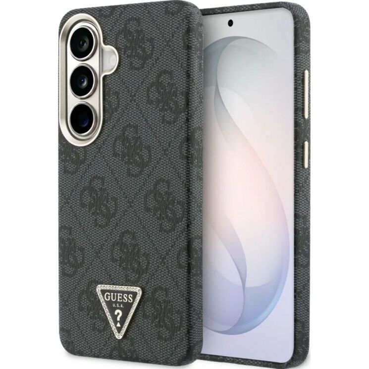 Защитный чехол Guess 4G Triangle Logo MagSafe для Samsung Galaxy S26 (S942) GUHMS26SP4GTDGMK - Black: фото 1 из 8